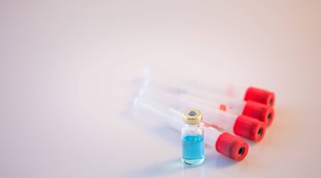 Coronavirus pandemic vaccine research backgroundの写真素材