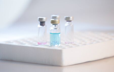 Coronavirus vaccine development medical researchの写真素材