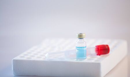 Coronavirus vaccine development medical researchの写真素材