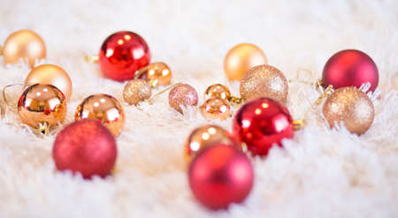 Christmas decoration background.  Happy winter holidaysの写真素材