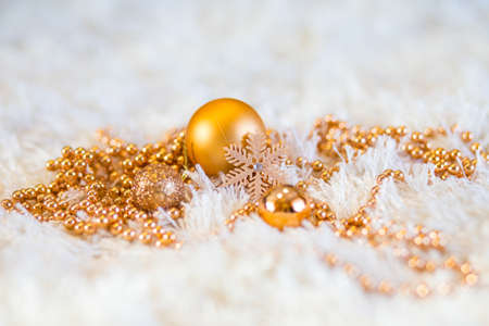 Christmas decoration background.  Happy winter holidaysの写真素材
