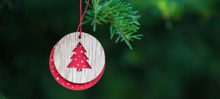 Christmas decoration background.  Happy winter holidaysの写真素材