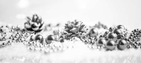 Christmas decoration background.  Happy winter holidaysの写真素材