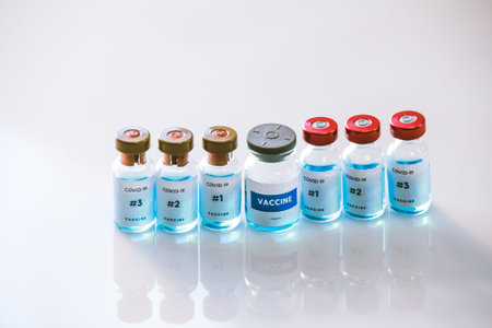 Covid 19 different vaccine typesの写真素材