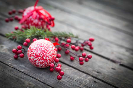 Christmas decoration blurred bokeh backgroundの写真素材