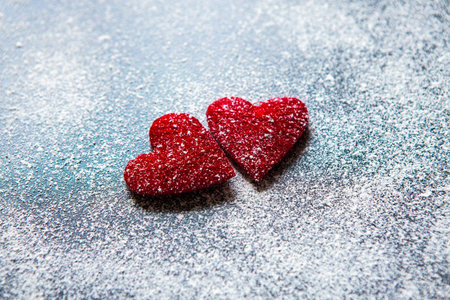 Valentines day. Valentines day greeting card. Heart on a wooden background. Heart of love.