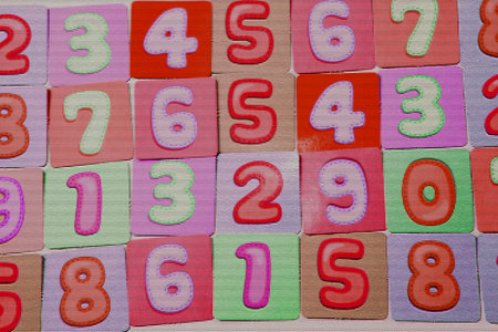 Background of numbers. Finance data concept. Matematic. Seamless pattern with numbers. financial crisis concept. Business success.の写真素材