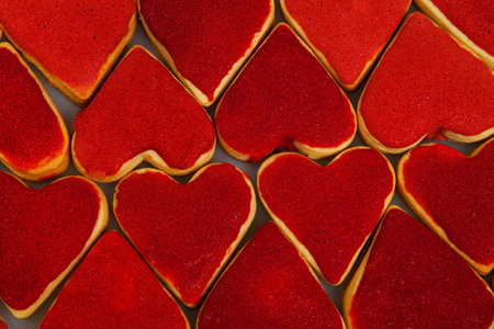 Valentines day. Valentines day greeting card. Heart on a wooden background. Heart of love.の写真素材