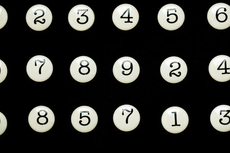 Background of numbers. from zero to nine. Numbers texture. Finance data concept. Matematic. Seamless pattern with numbers. financial crisis concept. Business success.の写真素材
