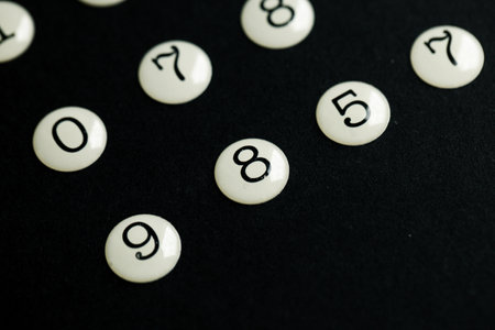Background of numbers. from zero to nine. Background with numbers. Numbers textureの写真素材