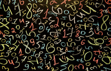 Background of numbers. from zero to nine. Background with numbers. Numbers texture