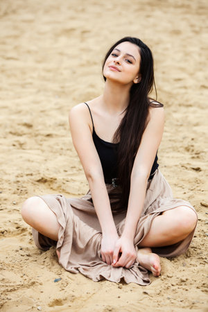 Beautiful young woman with clean perfect skin. Young Russian woman with clean fresh skin. Girl beauty face careの写真素材