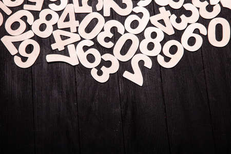 Background of numbers. Finance data concept. Matematic. Seamless pattern with numbers. financial crisis concept. Business success.の写真素材