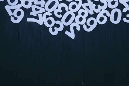 Background of numbers. Finance data concept. Matematic. Seamless pattern with numbers. financial crisis concept. Business success.の写真素材