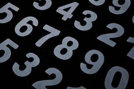 Background of numbers or seamless pattern with numbers.の写真素材