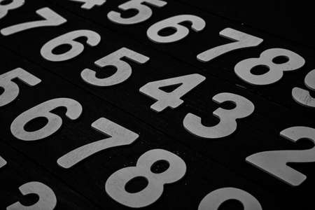 Background of numbers or seamless pattern with numbers.の写真素材