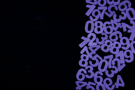 Background of numbers or seamless pattern with numbers.