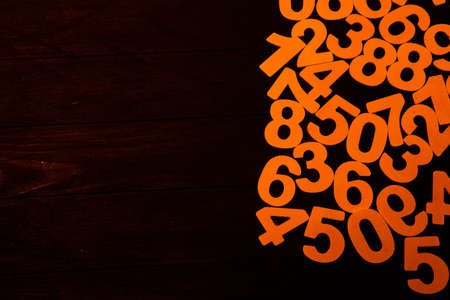 Background of numbers. from zero to nine. Finance data concept. Matematic. Seamless pattern with numbers. financial crisis concept. Business successの写真素材