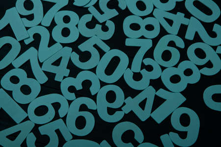 Background of numbers. from zero to nine. Finance data concept. Matematic. Seamless pattern with numbers. financial crisis concept. Business successの写真素材