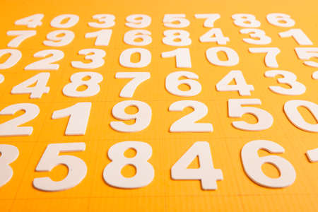 Background of numbers. from zero to nine. Numbers texture. Finance data concept. Matematic. Seamless pattern with numbers. financial crisis concept. Business success.の写真素材