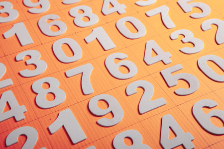 Finance data concept. Matematic. Seamless pattern with numbers. financial crisis concept. Business...