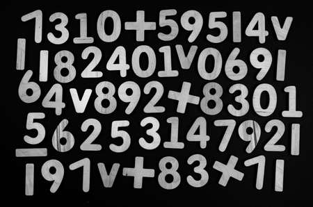 Background or texture of numbers. Finance data concept. Mathematic. Seamless pattern with numbers. Finance concept.の写真素材