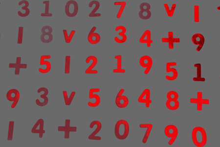 Background or texture of numbers. Finance data concept. Mathematic. Seamless pattern with numbers....