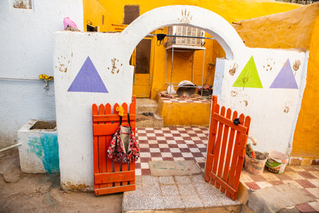 Traditional moroccan houses in Chefchaouen, Morocco.の写真素材