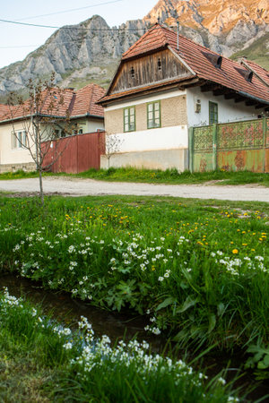Rimetea is a small village located in Transylvania, Romania. It is situated in the Apuseni Mountainsの写真素材