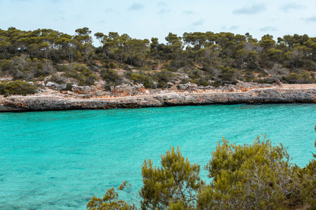 Costa Paradiso, Sardinia, Italy. View of the sea from the shoreの写真素材