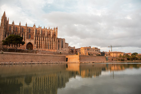 Cathedral of Palma de Mallorca, Balearic Islands, Spainの写真素材
