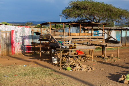 the picturesque village in Africaのeditorial素材