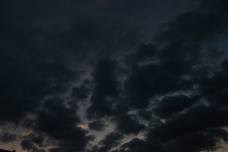 Cloudscape has been developing in gorgeous form. The clouds have been developing in gorgeous form.の写真素材