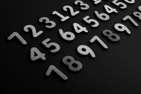 Background of numbers. from zero to nine. Numbers texture. Finance data concept. Matematic. Seamless...