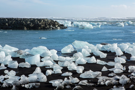 Icebergs in Glacier Lagoon, Vatnajokull National Park, Iceland