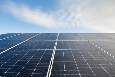 Photovoltaic panels, alternative electricity source - concept of sustainable resources