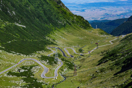 Transfagarasan road in Carpathian mountains, Romania