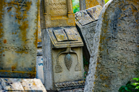 Old Jewish cemetery in the city of Yerevan, Armenia.の写真素材