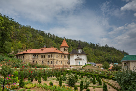 View of the Monastery of St. Euthymius in Romania