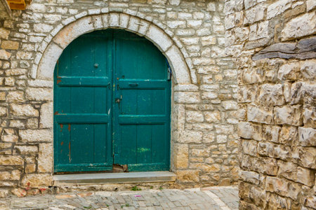 Berat, located in central Albania, is one of the countryâs oldest and most picturesque cities.の写真素材