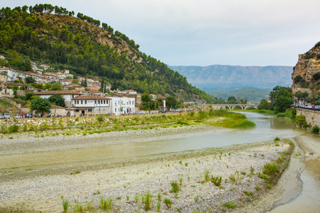 Panoramic view of the town of Ronda, Andalusia, Spainの写真素材