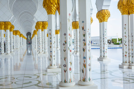 Sheikh Zayed Grand Mosque in Abu Dhabi, United Arab Emirates