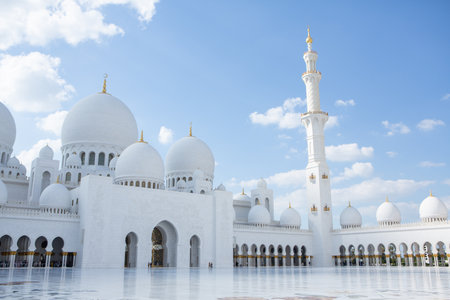 Sheikh Zayed Grand Mosque in Abu Dhabi, United Arab Emiratesの写真素材