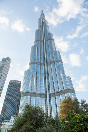 modern buildings in the city of Dubai in the United Arab Emirates.