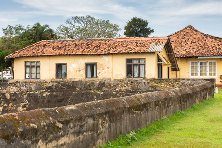 A historic landmark located in Galle, a coastal city in southern Sri Lanka.の写真素材