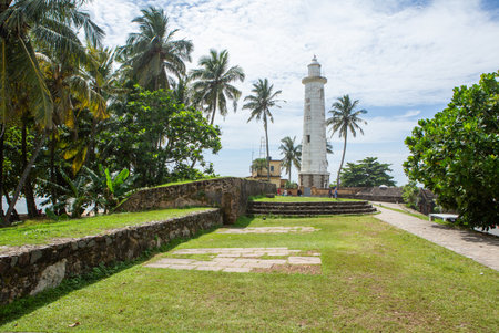 Fort Galle, or Dutch Fort, is a historic landmark located in Galle, a coastal city in southern Sri Lanka. Travel in Asia, Indian Oceanの写真素材