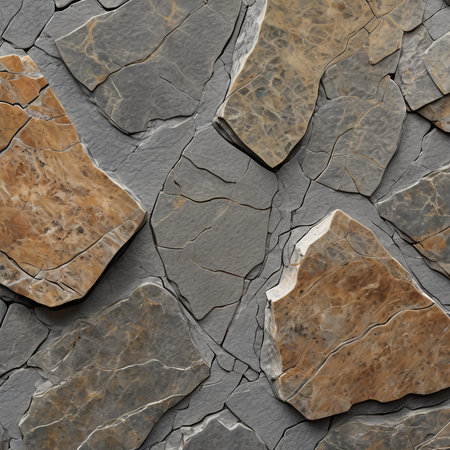 Seamless stone texture background for interior design or exterior decoration.の写真素材