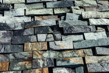 Background of stone wall texture. Abstract background of stone wall texture.の写真素材