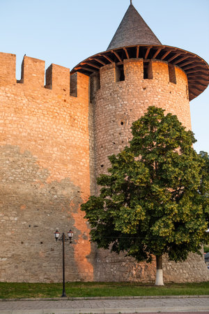 Urban landscape in the historical and cultural city of Soroca in the north of the Republic of Moldovaの写真素材