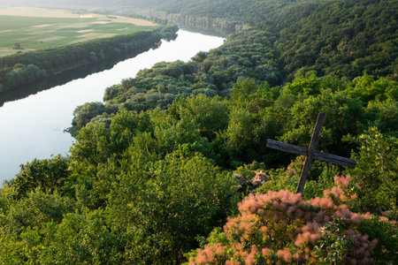 Urban landscape in the historical and cultural city of Soroca in the north of the Republic of Moldovaの写真素材